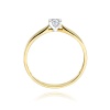 Pierścionek W0223 Diament 0,08ct żółte złoto