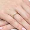 Pierścionek W0223 Diament 0,08ct żółte złoto