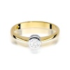 Pierścionek W0224B Diament 0,25ct żółte złoto