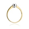 Pierścionek W0224B Diament 0,25ct żółte złoto