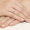 Pierścionek W0224B Diament 0,25ct żółte złoto
