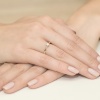 Pierścionek W0224 Diament 0,10ct żółte złoto
