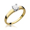 Pierścionek W0225B Diament 0,25ct żółte złoto