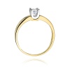 Pierścionek W0225B Diament 0,25ct żółte złoto
