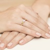 Pierścionek W0225B Diament 0,25ct żółte złoto