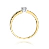 Pierścionek W0225 Diament 0,08ct żółte złoto