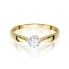 Pierścionek W0228 Diament 0,15ct żółte złoto