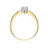 Pierścionek W0228 Diament 0,15ct żółte złoto