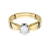 Pierścionek W0228 Diament 0,40ct żółte złoto
