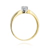 Pierścionek W0228 Diament 0,40ct żółte złoto