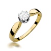 Pierścionek W0228 Diament 0,50ct żółte złoto