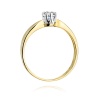 Pierścionek W0228 Diament 0,50ct żółte złoto