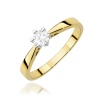 Pierścionek W0229B Diament 0,30ct żółte złoto