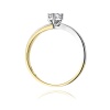 Pierścionek W0231B Diament 0,25ct żółte złoto