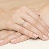 Pierścionek W0231B Diament 0,25ct żółte złoto