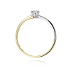 Pierścionek W0231 Diament 0,08ct żółte złoto