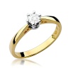 Pierścionek W0234 Diament 0,30ct żółte złoto