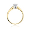 Pierścionek W0234 Diament 0,30ct żółte złoto