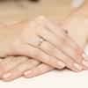 Pierścionek W0234 Diament 0,30ct żółte złoto