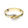 Pierścionek W0237 Diament 0,04ct żółte złoto