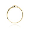 Pierścionek W0237 Diament 0,04ct żółte złoto