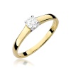 Pierścionek W0239 Diament 0,20ct żółte złoto