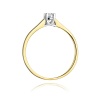 Pierścionek W0239 Diament 0,20ct żółte złoto