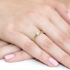 Pierścionek W0239 Diament 0,20ct żółte złoto