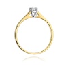 Pierścionek W0240 Diament 0,20ct żółte złoto