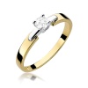 Pierścionek W0241 Diament 0,20ct żółte złoto