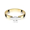 Pierścionek W0241 Diament 0,20ct żółte złoto