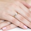 Pierścionek W0241 Diament 0,20ct żółte złoto