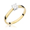 Pierścionek W0242 Diament 0,20ct żółte złoto