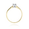 Pierścionek W0242 Diament 0,20ct żółte złoto