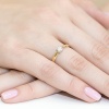 Pierścionek W0242 Diament 0,20ct żółte złoto