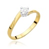Pierścionek W0243 Diament 0,20ct żółte złoto