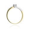 Pierścionek W0246 Diament 0,12ct żółte złoto