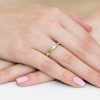 Pierścionek W0246 Diament 0,12ct żółte złoto