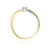 Pierścionek W0248 Diament 0,10ct żółte złoto