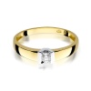 Pierścionek W0249 Diament 0,10ct żółte złoto