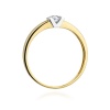 Pierścionek W0249 Diament 0,10ct żółte złoto