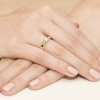 Pierścionek W0249 Diament 0,10ct żółte złoto