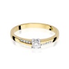 Pierścionek W0258 Diament 0,15ct żółte złoto