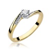 Pierścionek W0262 Diament 0,15ct żółte złoto