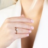 Pierścionek W0267 Diament 0,30ct żółte złoto