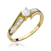 Pierścionek W0269 Diament 0,05ct żółte złoto