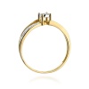 Pierścionek W0269 Diament 0,05ct żółte złoto
