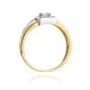 Pierścionek W0271 Diament 0,15ct żółte złoto