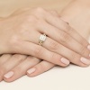 Pierścionek W0271 Diament 0,15ct żółte złoto