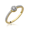 Pierścionek W0273 Diament 0,05ct żółte złoto